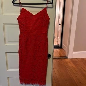 Soprano size Medium red lace dress